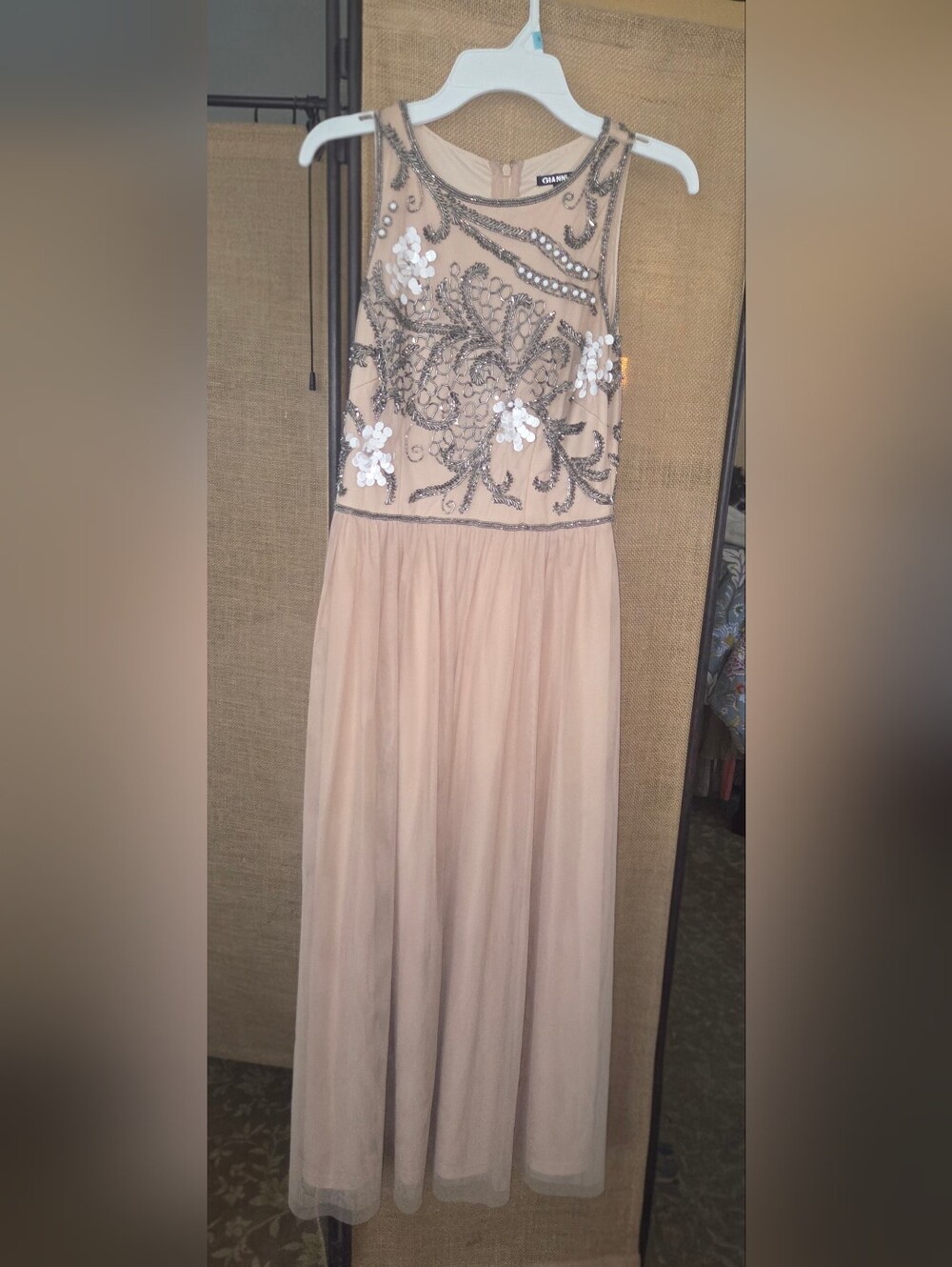 Blush Embellished Gianni Bini Dress